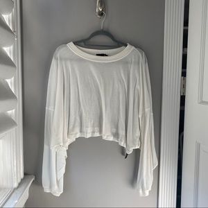 Sheer white long sleeve!